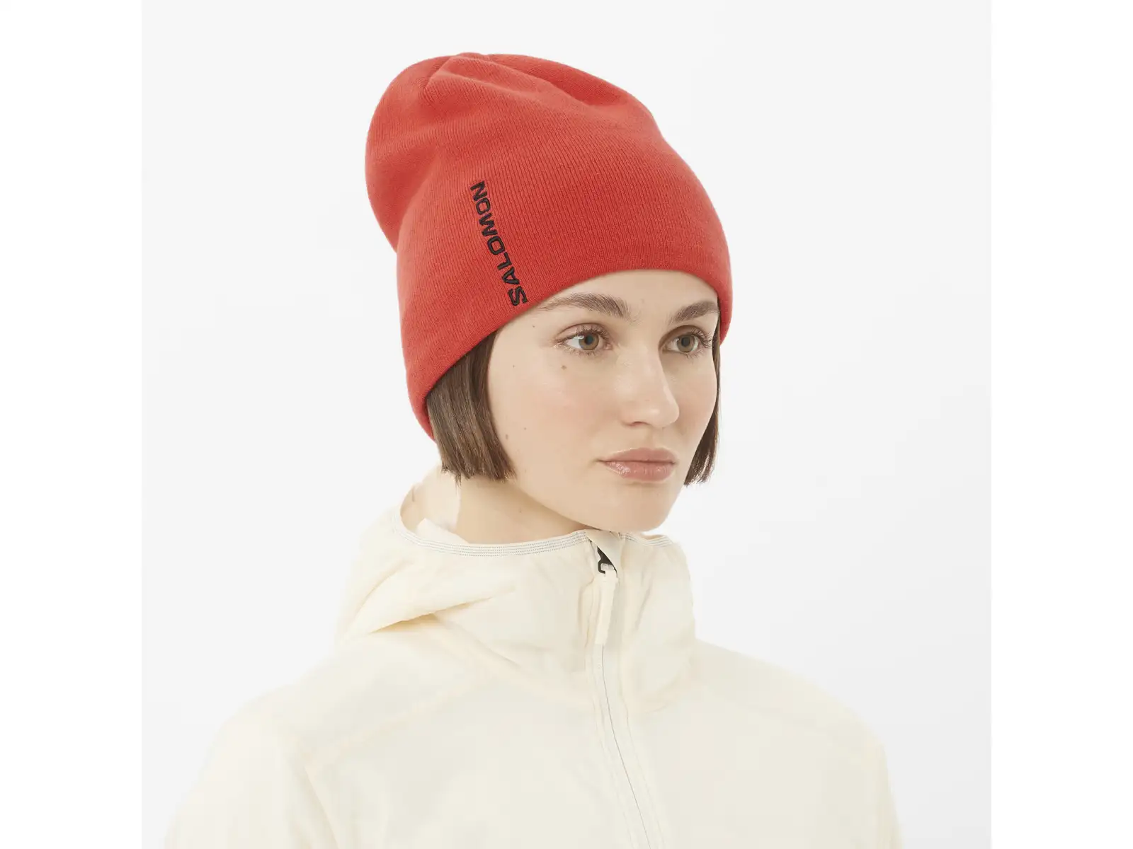 Salomon Graphic Beanie bežecká čiapka Cherry Tomato
