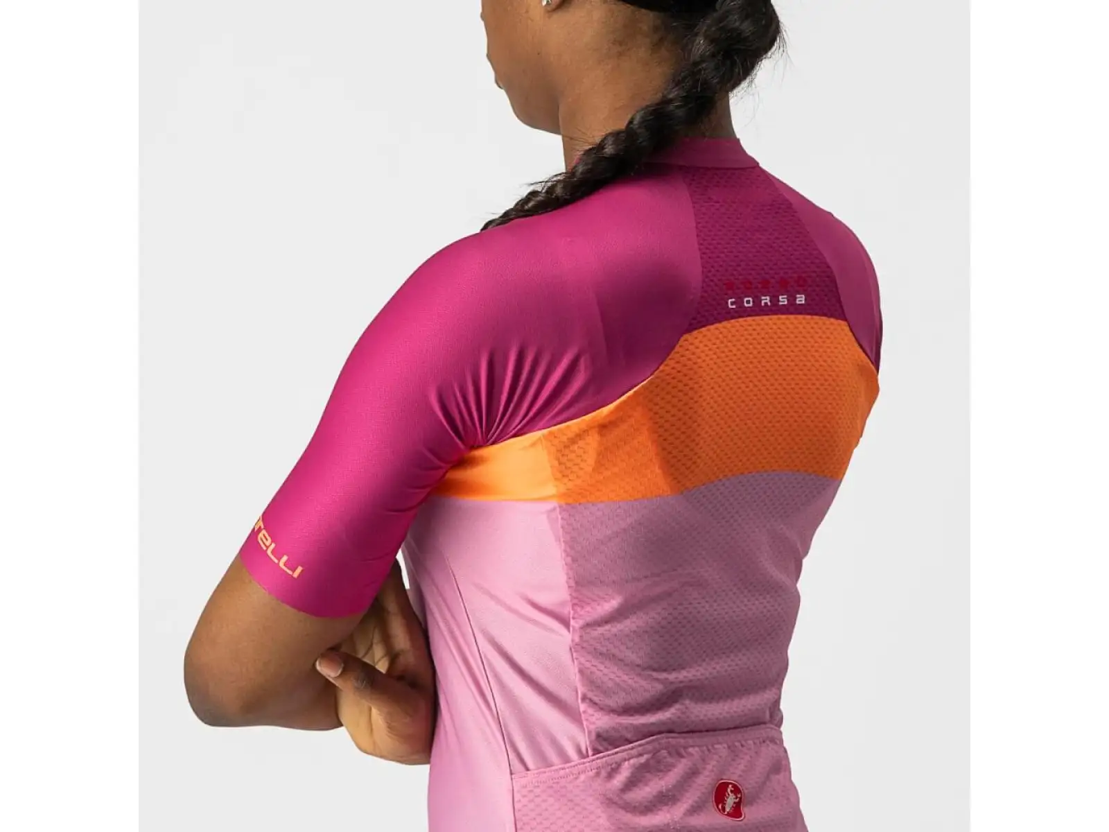 Castelli Aero Pro W dámsky dres krátky rukáv ružová/coral flash