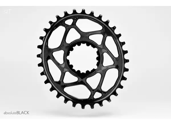 Absolute Black OVAL32 Sram GXP prehadzovačka, offset 6mm 32z. ovál