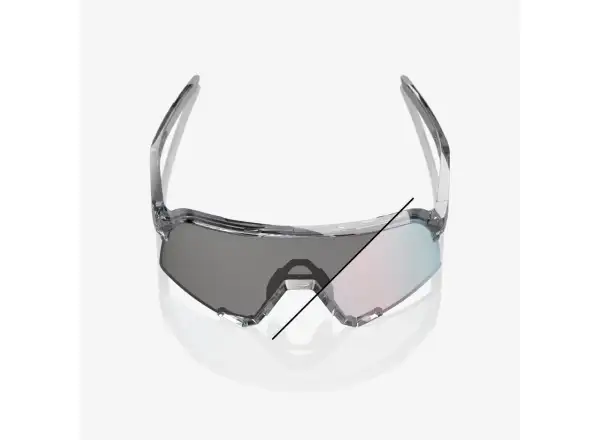 100% S3 slnečné okuliare Polished Translucent Grey/Rose Gold Mirror Photochromic