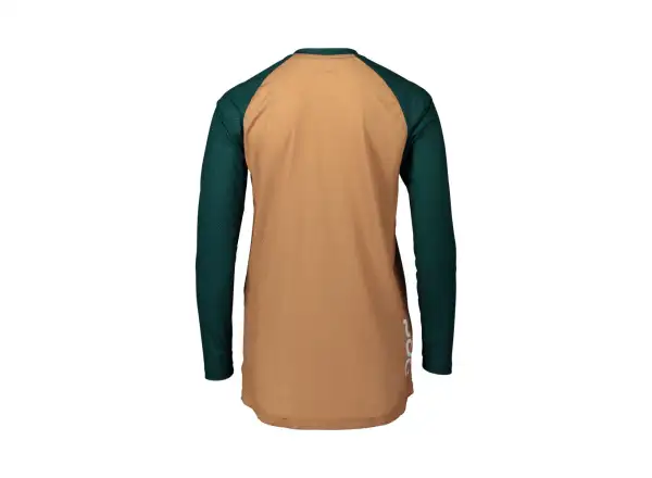 Dámsky MTB dres POC Pure s dlhým rukávom Moldanite Green/Aragonite Brown