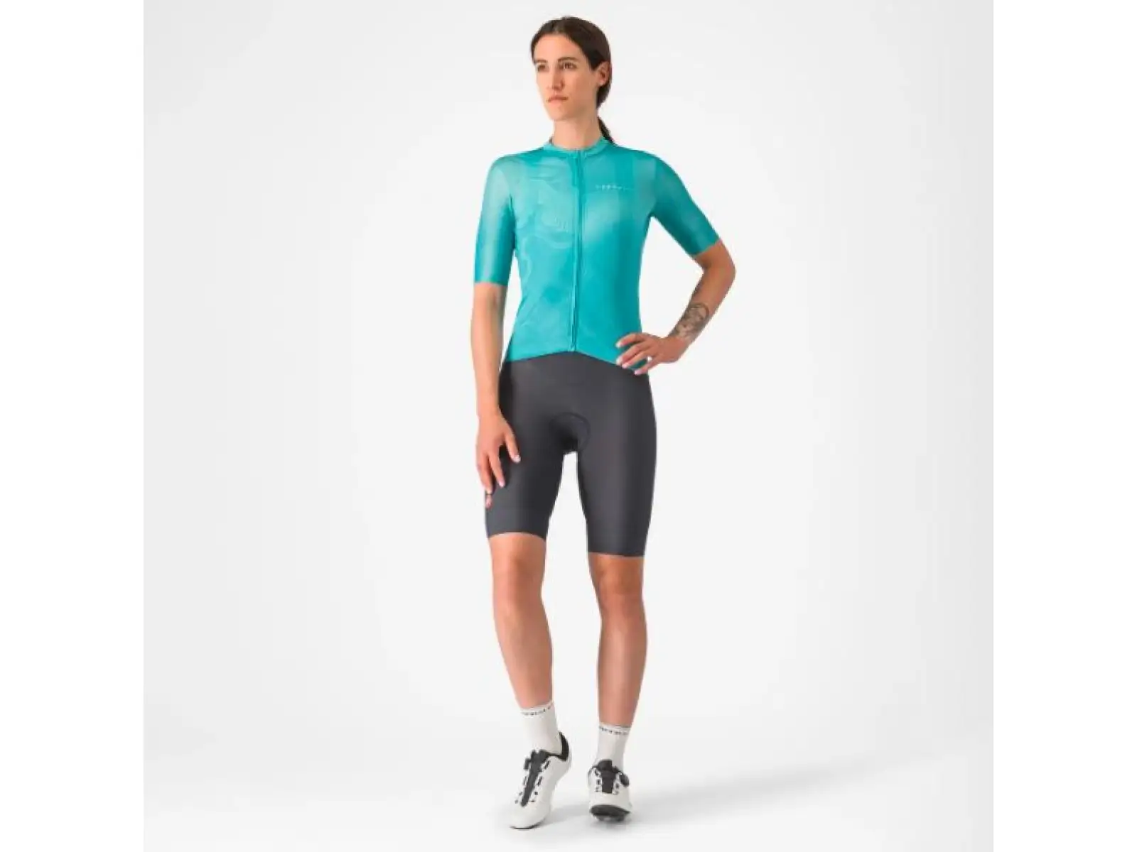 Castelli Fantasia dámsky dres krátky rukáv Pool Blue