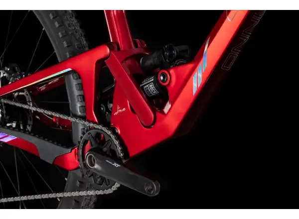 4Ever Volcanno Vesuv celoodpružený horský bicykel Flame Red/Hologram