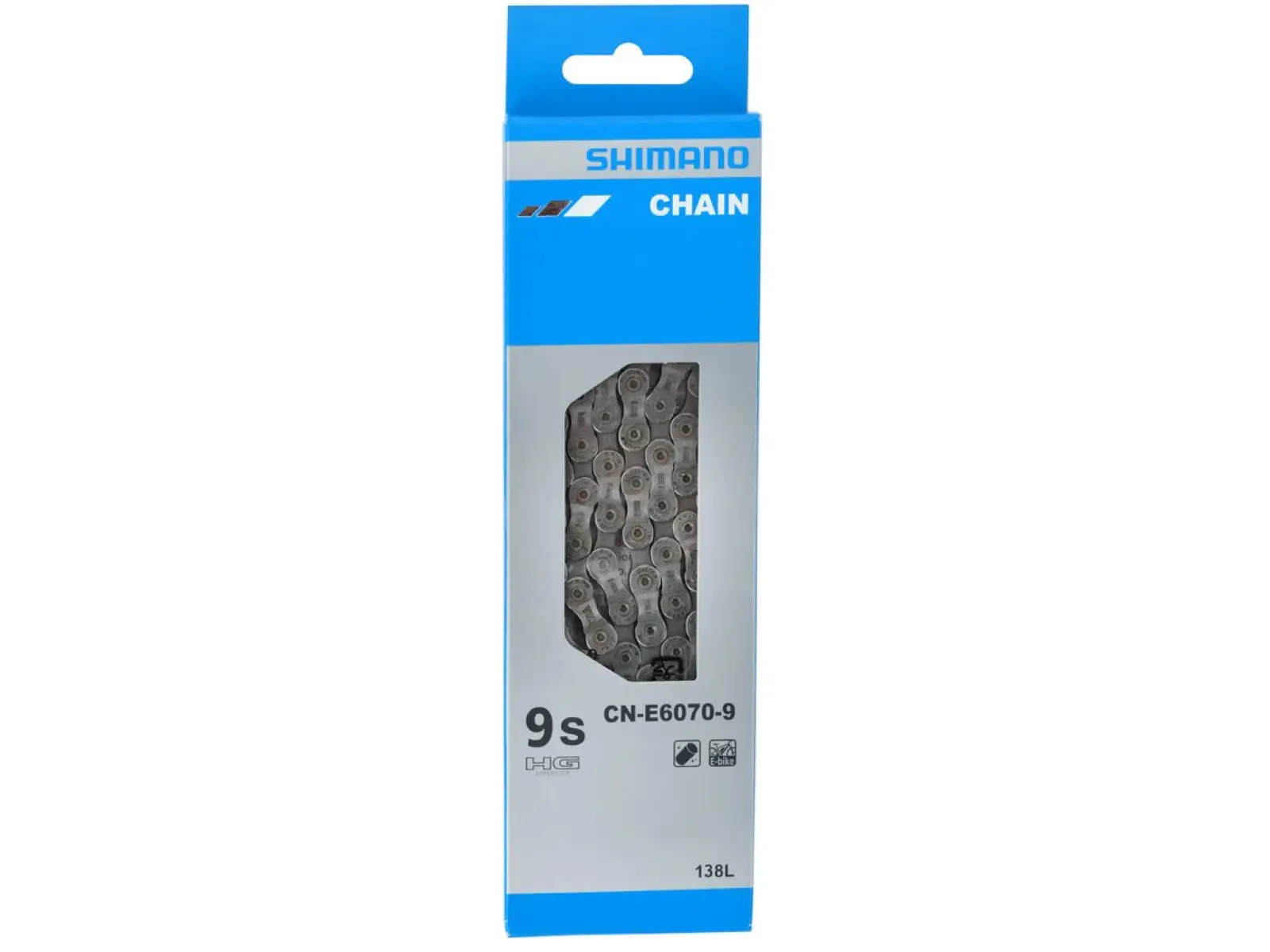 Shimano CN-E6070-9 reťaz pre elektrobicykle 9-rýchlostná 138 článkov