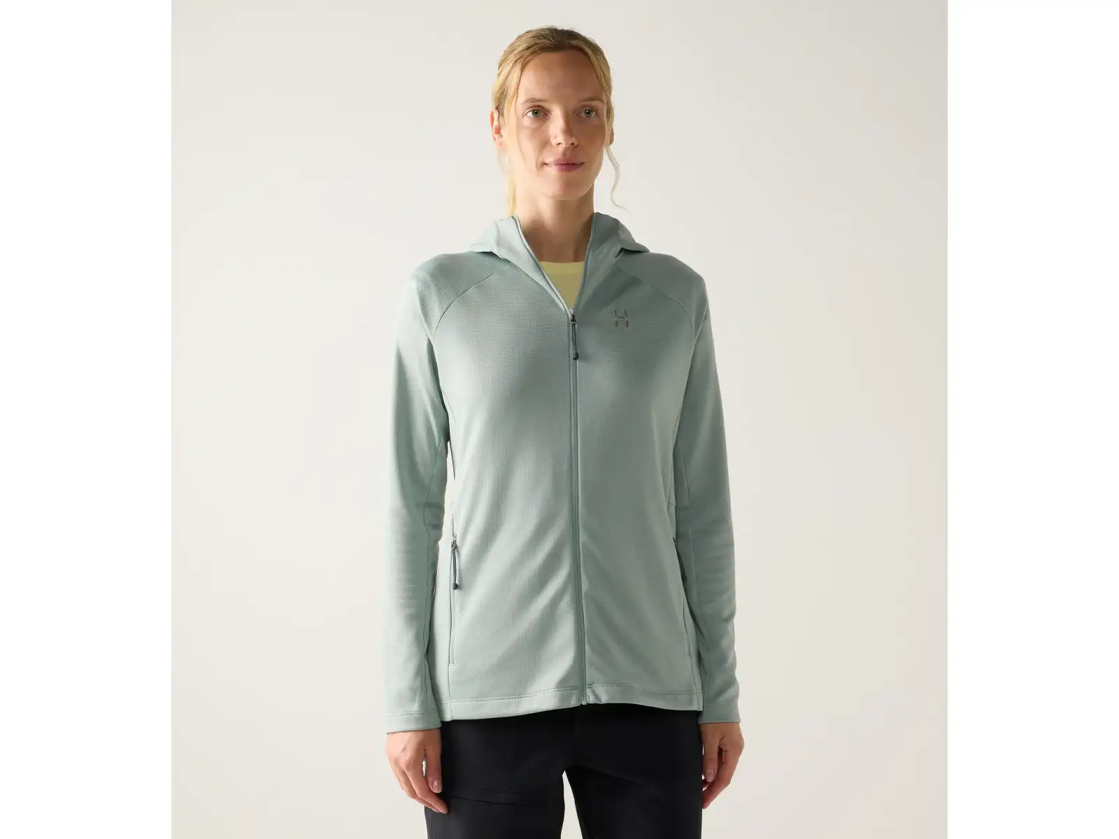 Haglöfs Korp Mid Hood dámska mikina Dew Green