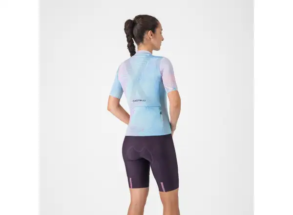 Castelli Prima 2 DT dámske kraťasy s vložkou a trakmi Dark Night Shade/Deep Purple