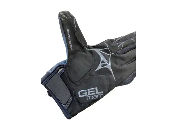 Ziener CNUT Touch pánske cyklistické rukavice dlhé Black