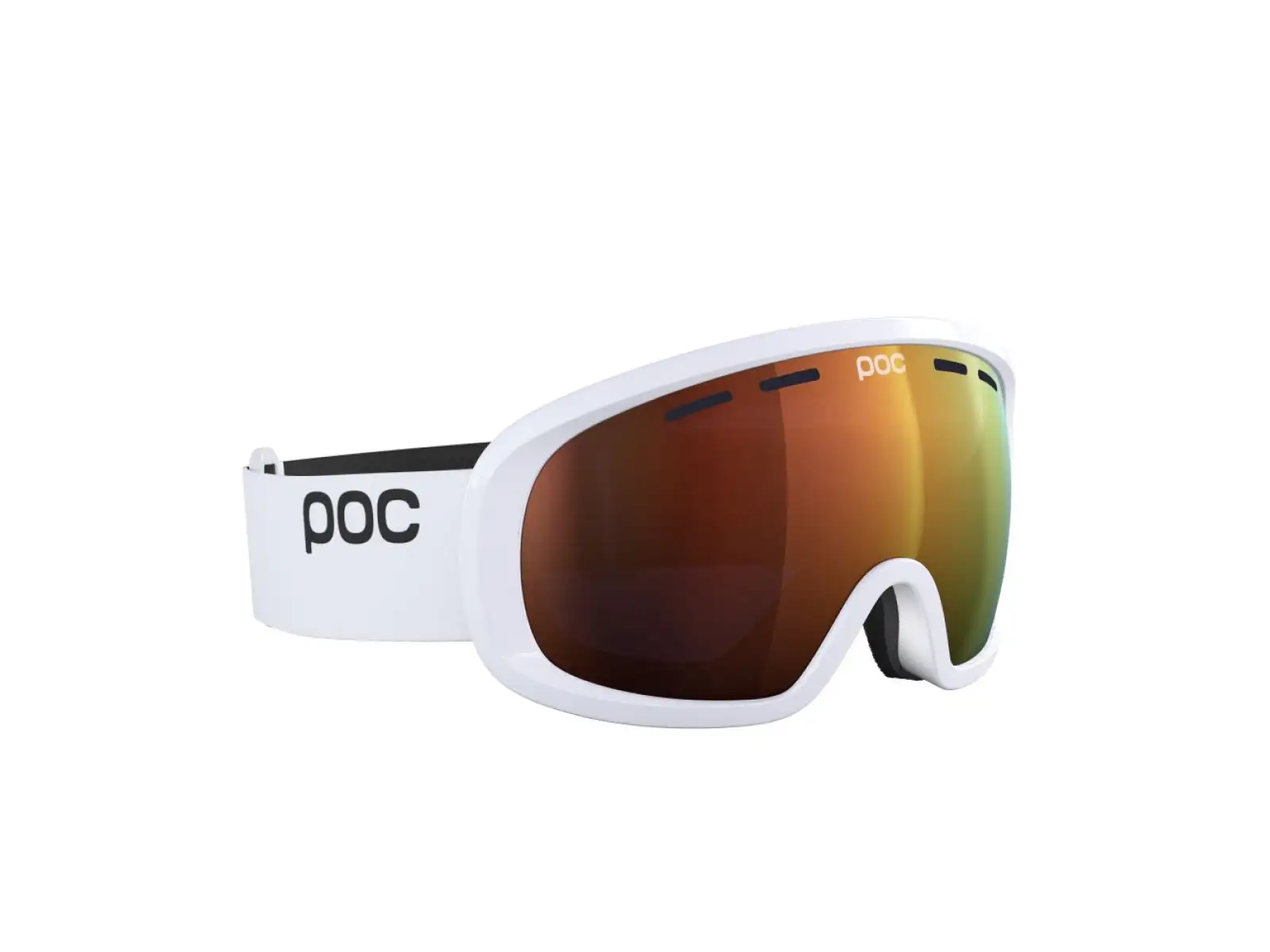POC Fovea Mid lyžiarske okuliare Hydrogen White/Partly Sunny Orange