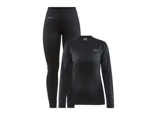 Craft Core Dry Baselayer dámsky set tričko dlhý rukáv+nohavice čierna