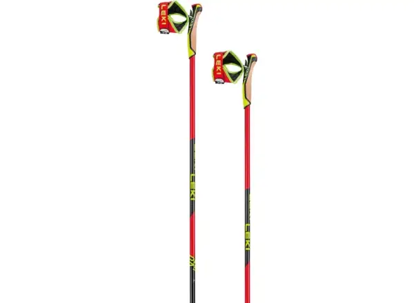 Bežecké palice Leki PRC 750 Freesize bright red/neon yellow/black