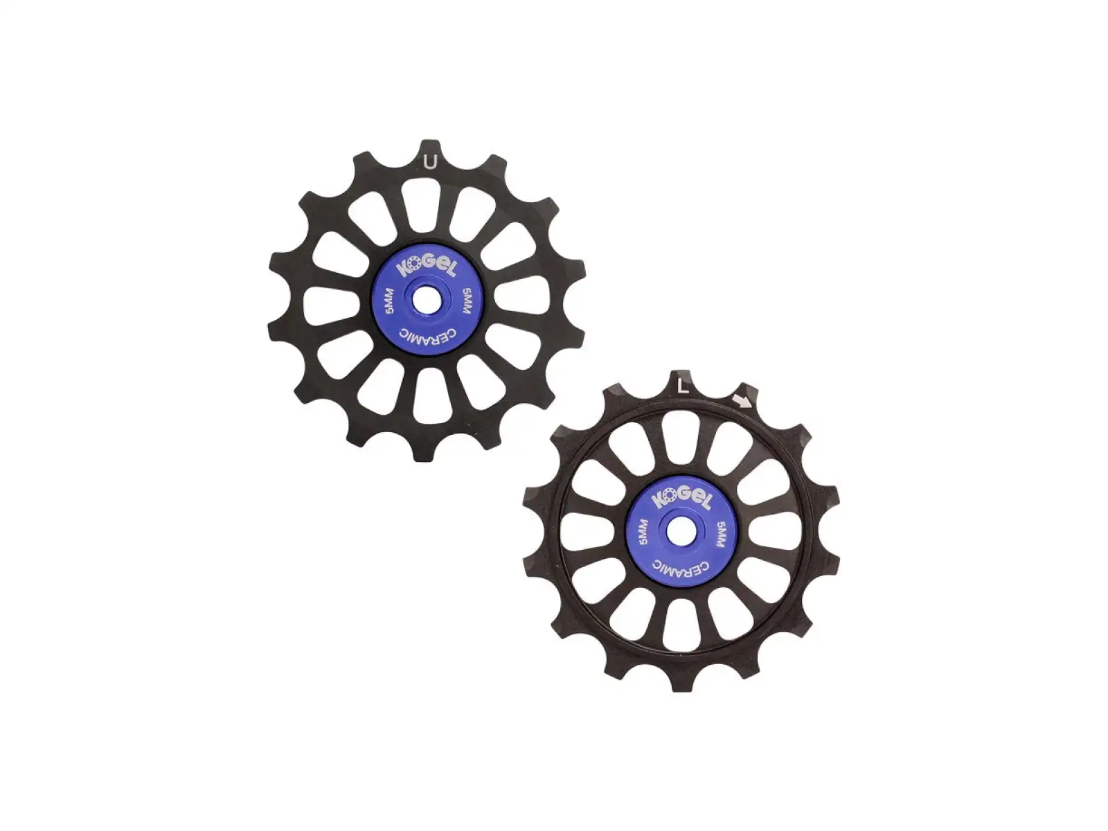 Kogel MTB prehadzovačky 14/14z pre Sram Eagle/Shimano 12spd. Čierna