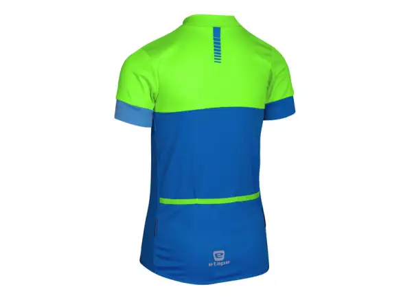 Etape Peddy 2.0 detský dres krátky rukáv zelená/modrá