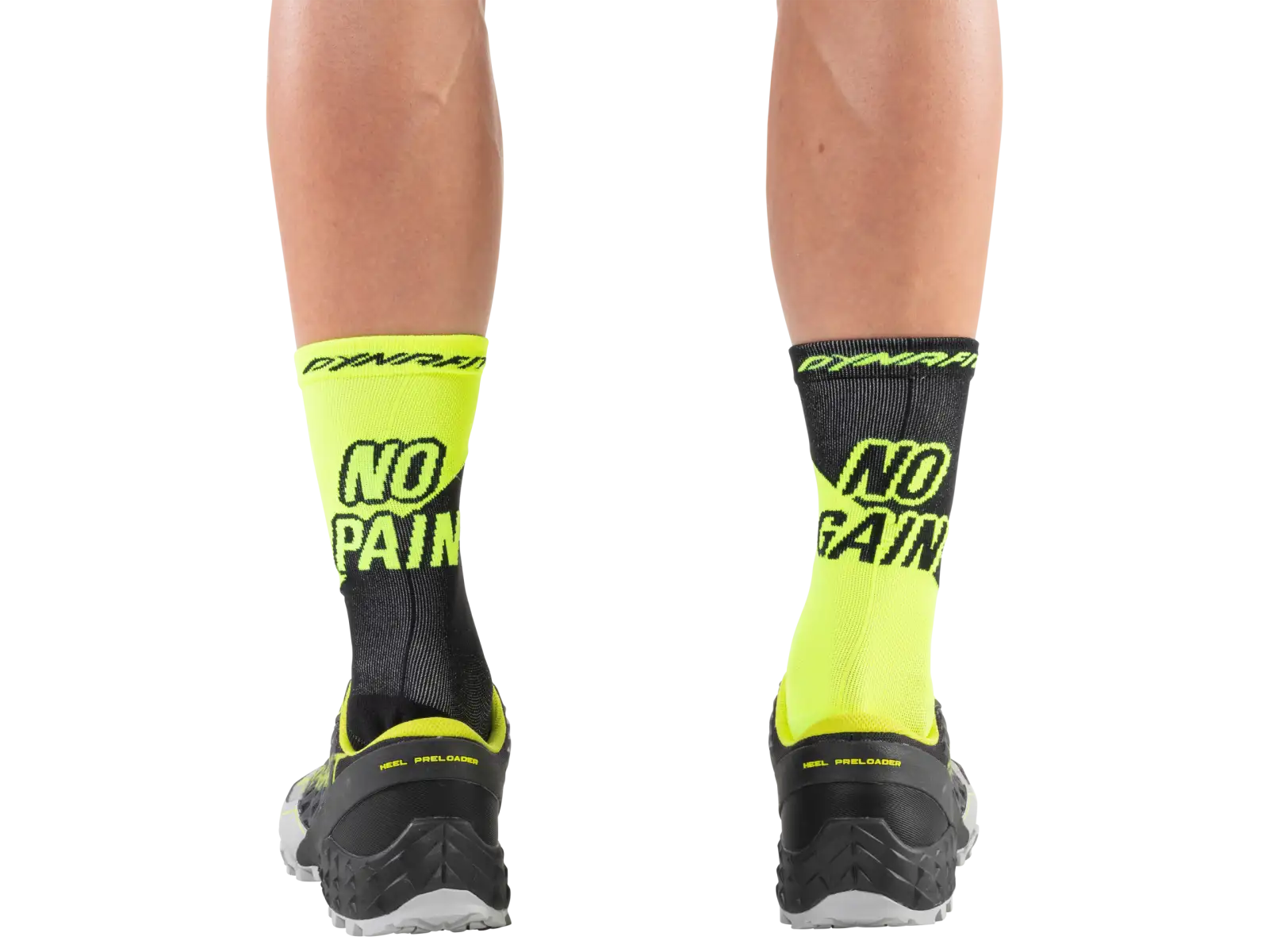 Dynafit No pain No gain športové ponožky Neon Yellow/Black Out