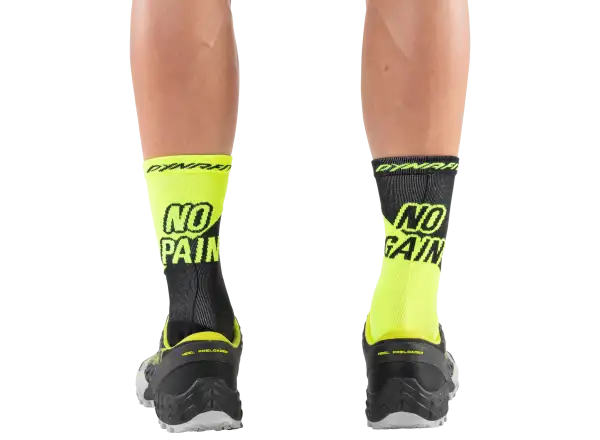 Dynafit No pain No gain športové ponožky Neon Yellow/Black Out