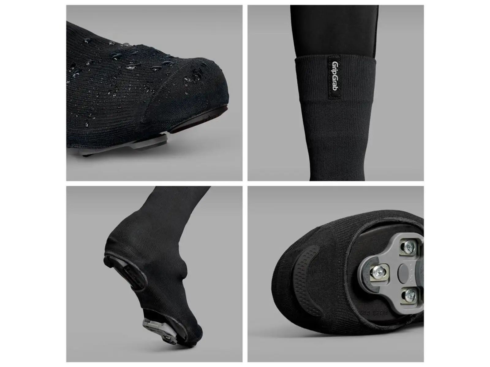 Grip Grab Flandrien Waterproof cestné návleky čierna veľ. XL