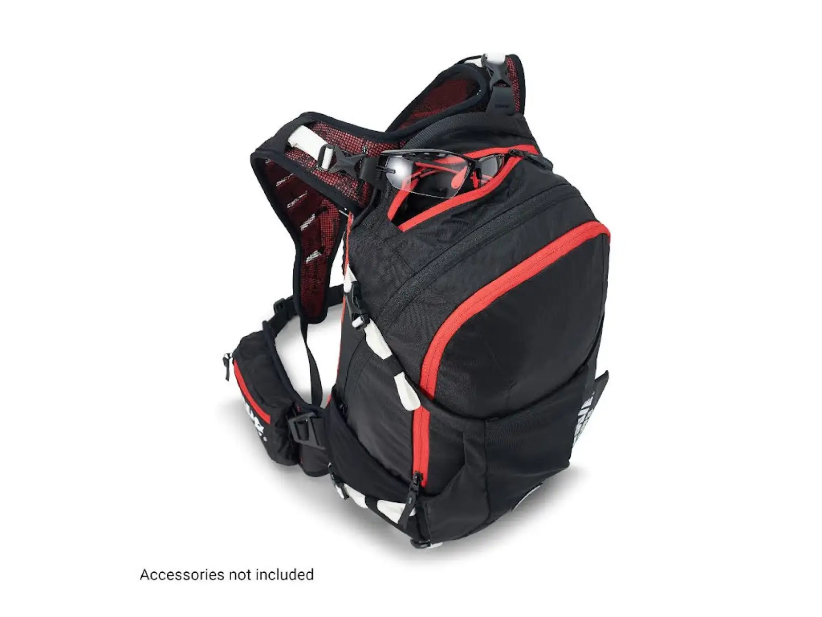 USWE Flow 16 batoh s chráničom chrbtice Black/Red 16 l