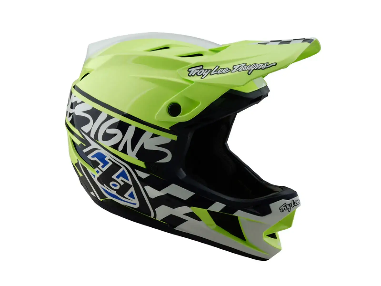 Troy Lee Designs D4 Polyacrylite 50 prilba Navy/Glo Yellow