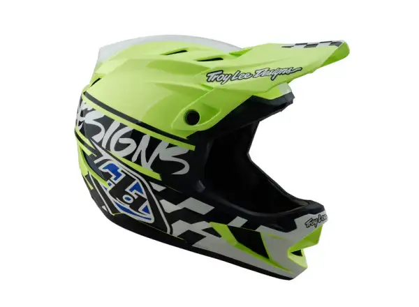 Troy Lee Designs D4 Polyacrylite 50 prilba Navy/Glo Yellow
