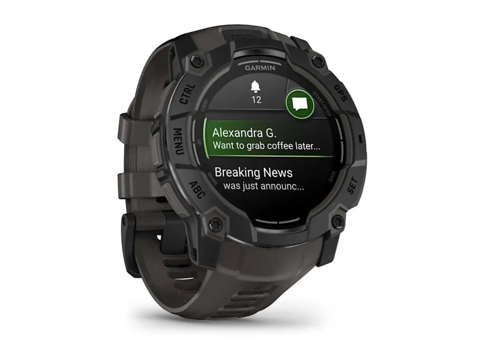 Garmin Instinct 3 Amoled 50 mm smart hodinky Black/Charcoal remienok