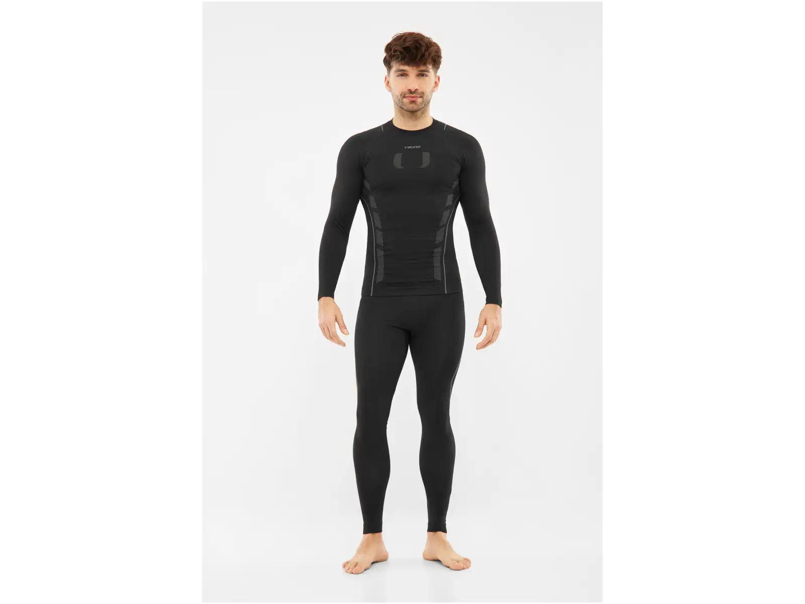 Viking Eiger 2.0 pánska spodná bielizeň set Black/Grey