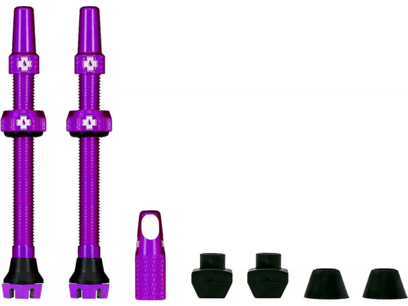 Muc-Off Tubeless Presta Valve KIT V2 bezdušový ventil 2 ks fialová