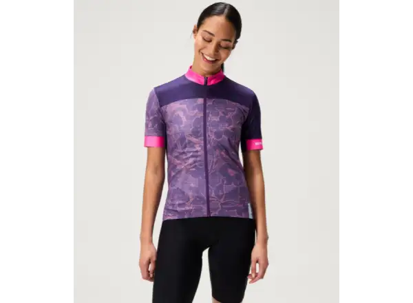 Endura FS260 Floral dámsky dres krátky rukáv Bramble