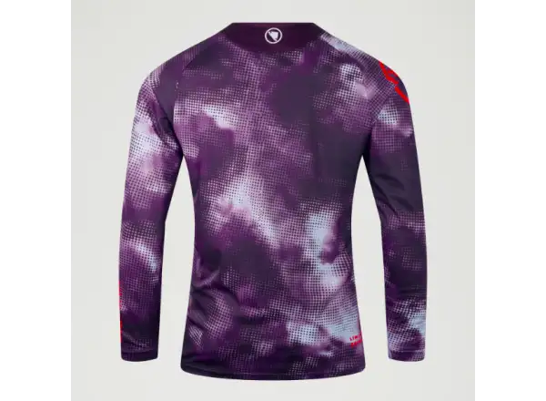 Endura Pixel Cloud pánsky dres dlhý rukáv Purple