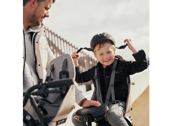 Urban Iki Ta-ke zadná sedačka na bicykel pre MIK nosiče Inaho Beige/Bincho Black