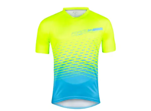 Force Angle MTB pánsky dres krátky rukáv fluo/modrá