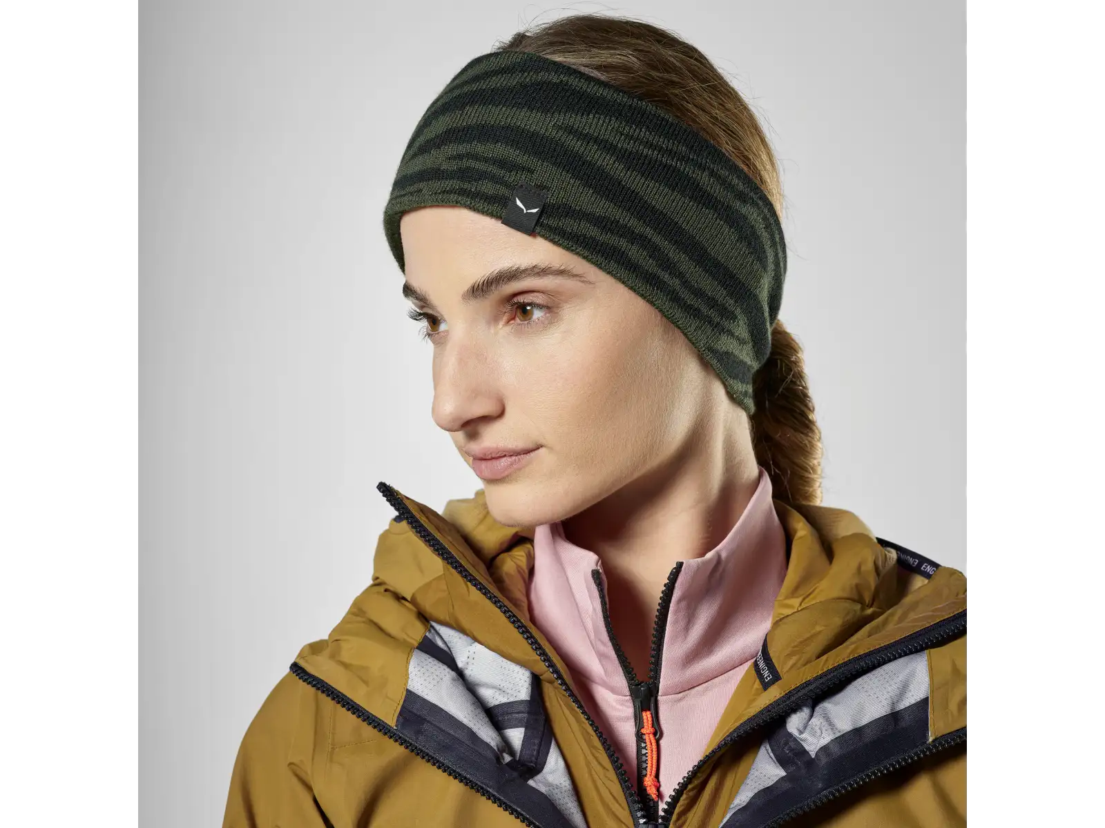 Salewa Sella Alpine Merino Crevasse čelenka Dark Olive