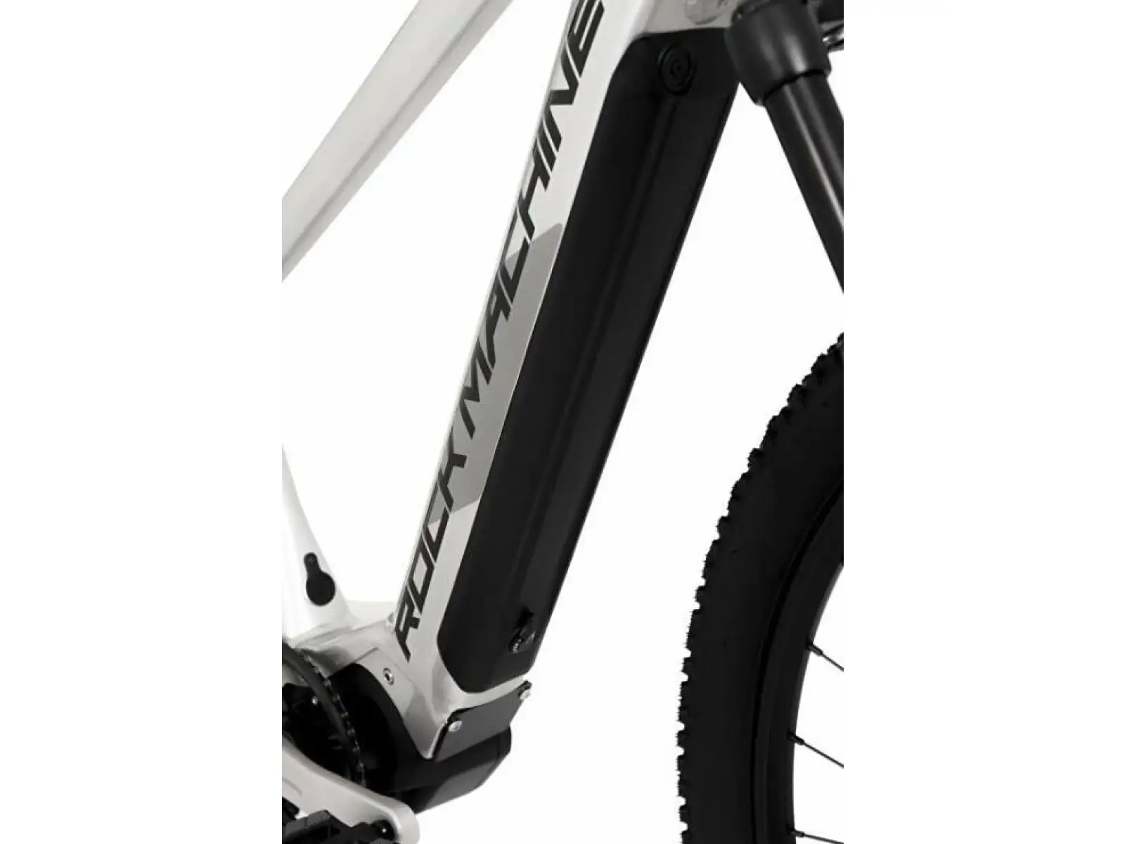 Rock Machine Blizzard INT e30-29 Gloss Silver/Black celoodpružený e-bike