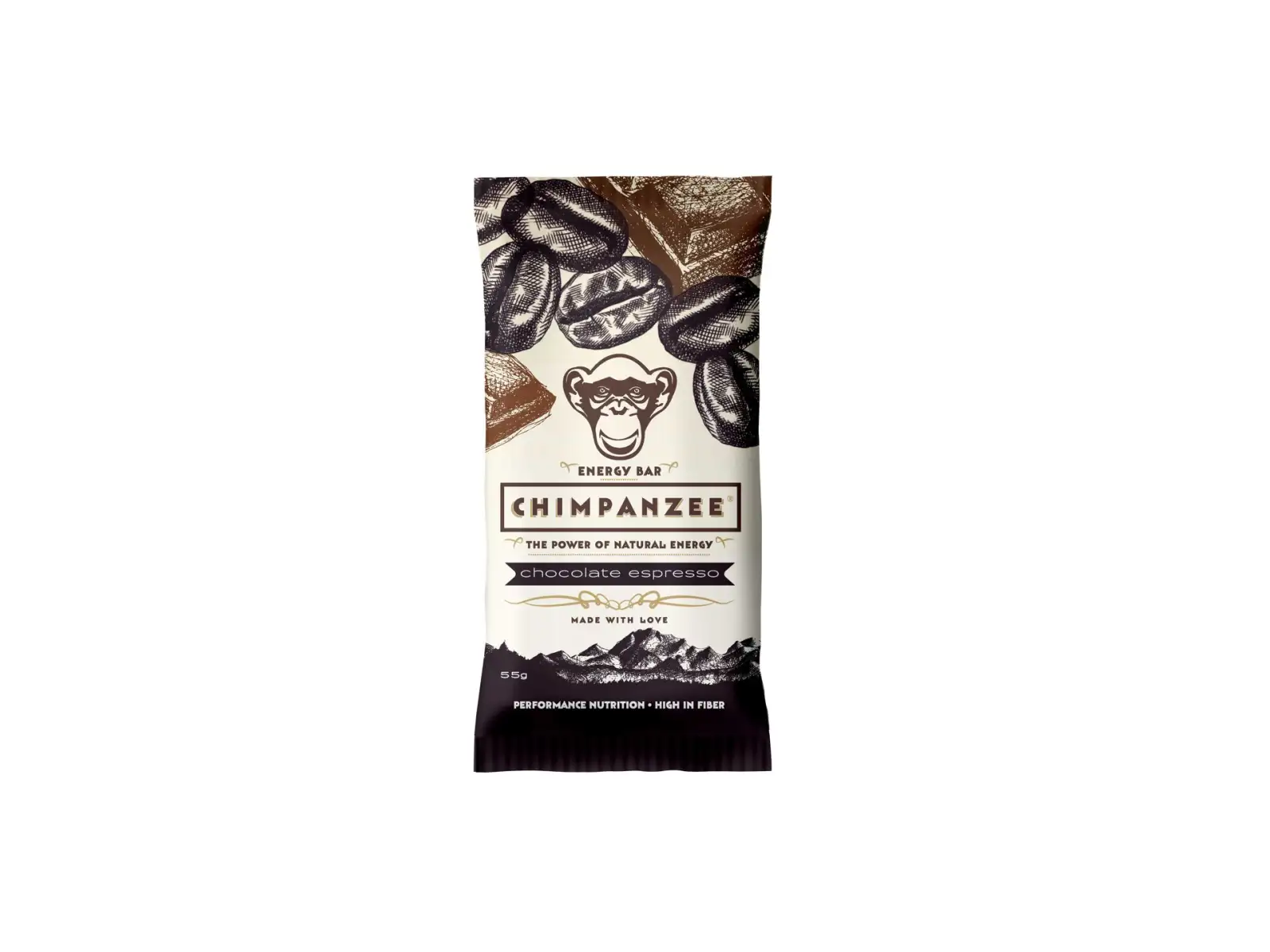 Chimpanzee Energy Bar tyčinka Chocolate/Espresso 55 g