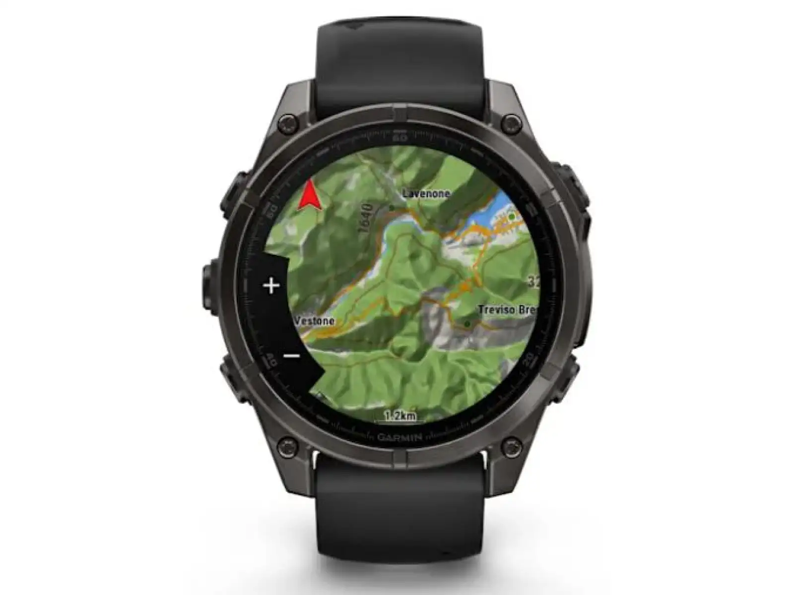fenix® 8 - 47 mm, AMOLED, Safír, Uhlová šedá DLC titanová s čiernou/šedou.