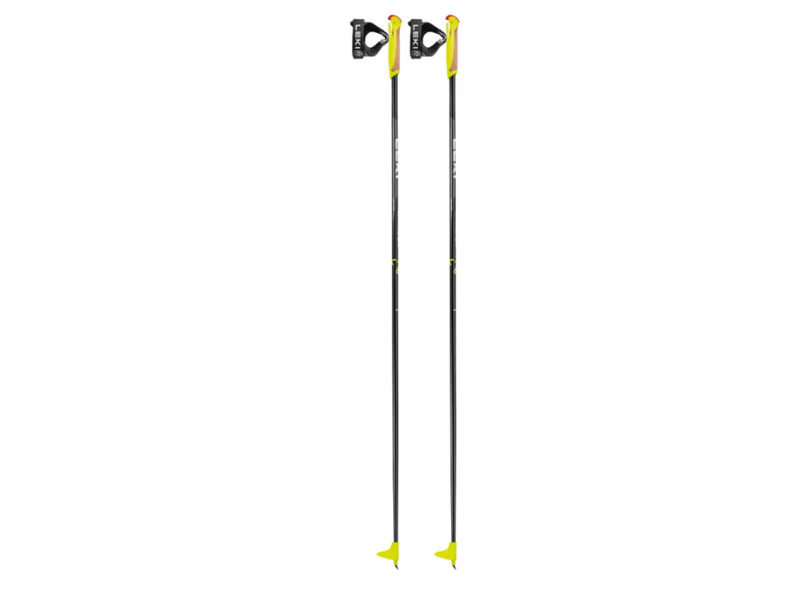 Leki XTA 5.5 Jr. detské bežecké palice Black/White/Neon yellow