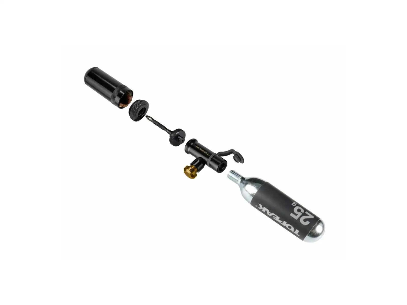Topeak Tubi Master X sada na opravu bezdušových plášťov + CO2