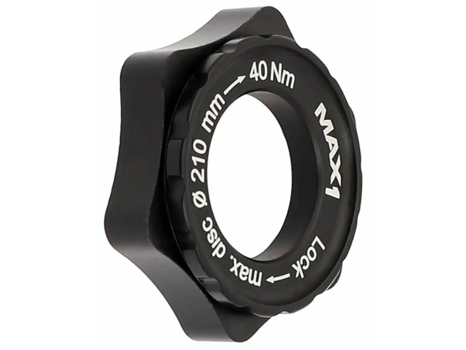 Adaptér MAX1 Center Lock/6 otvorov čierny