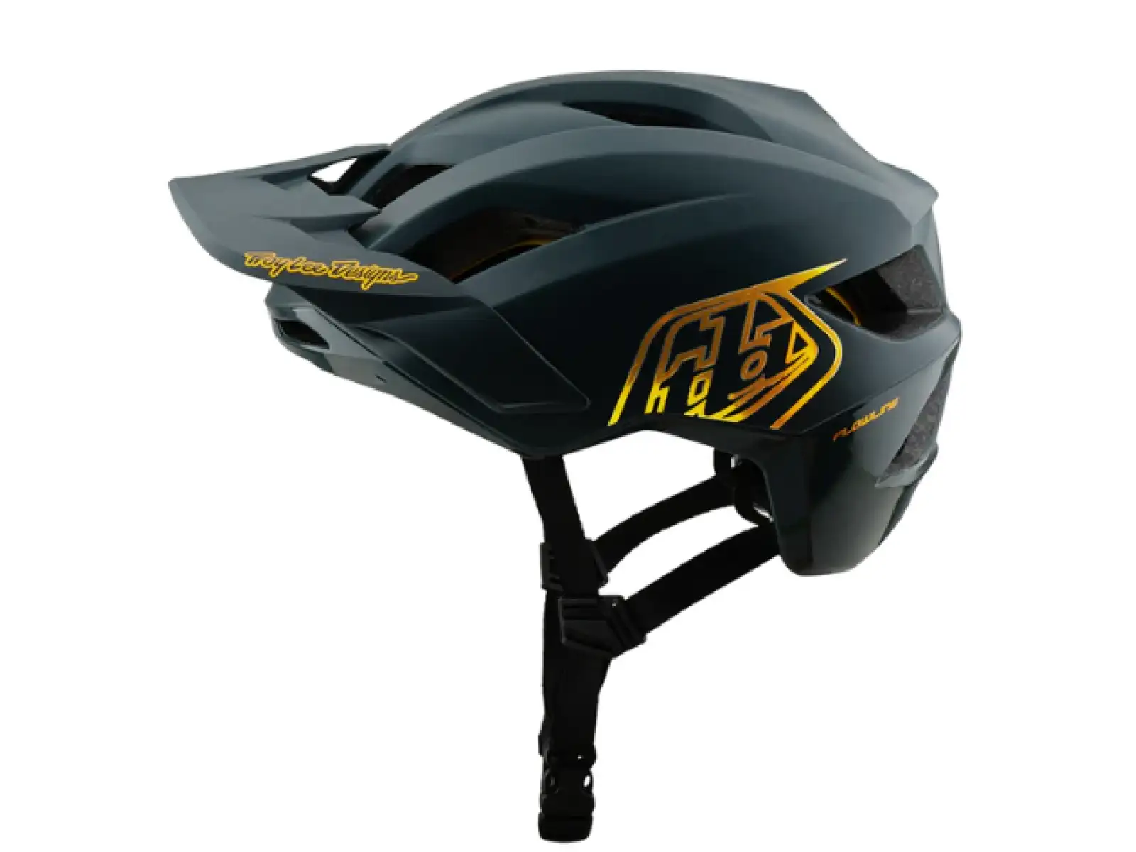Troy Lee Designs Flowline Point detská prilba Gray/Gold