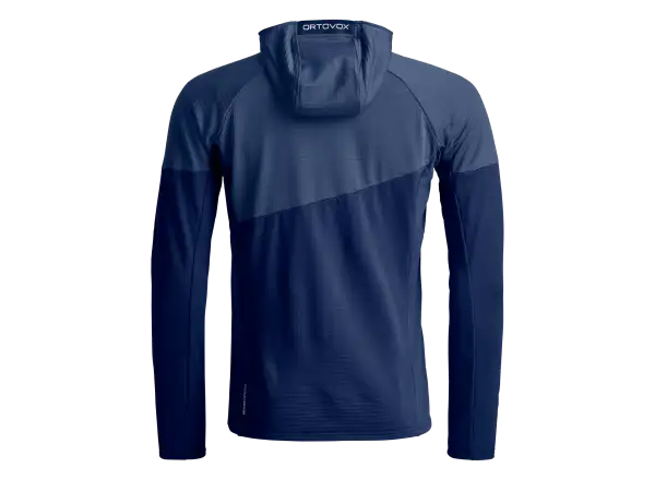 Ortovox Fleece Light Grid Hoody pánska mikina Deep Ocean