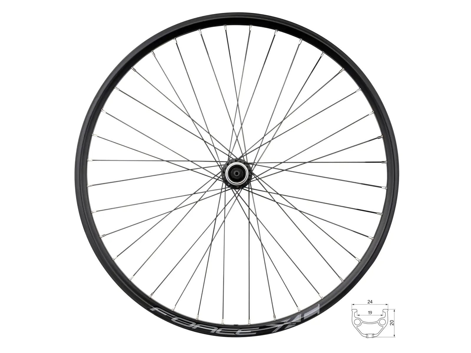 Force XC Disc 26 zadné pletené koleso FHM3050-CL 36 dier