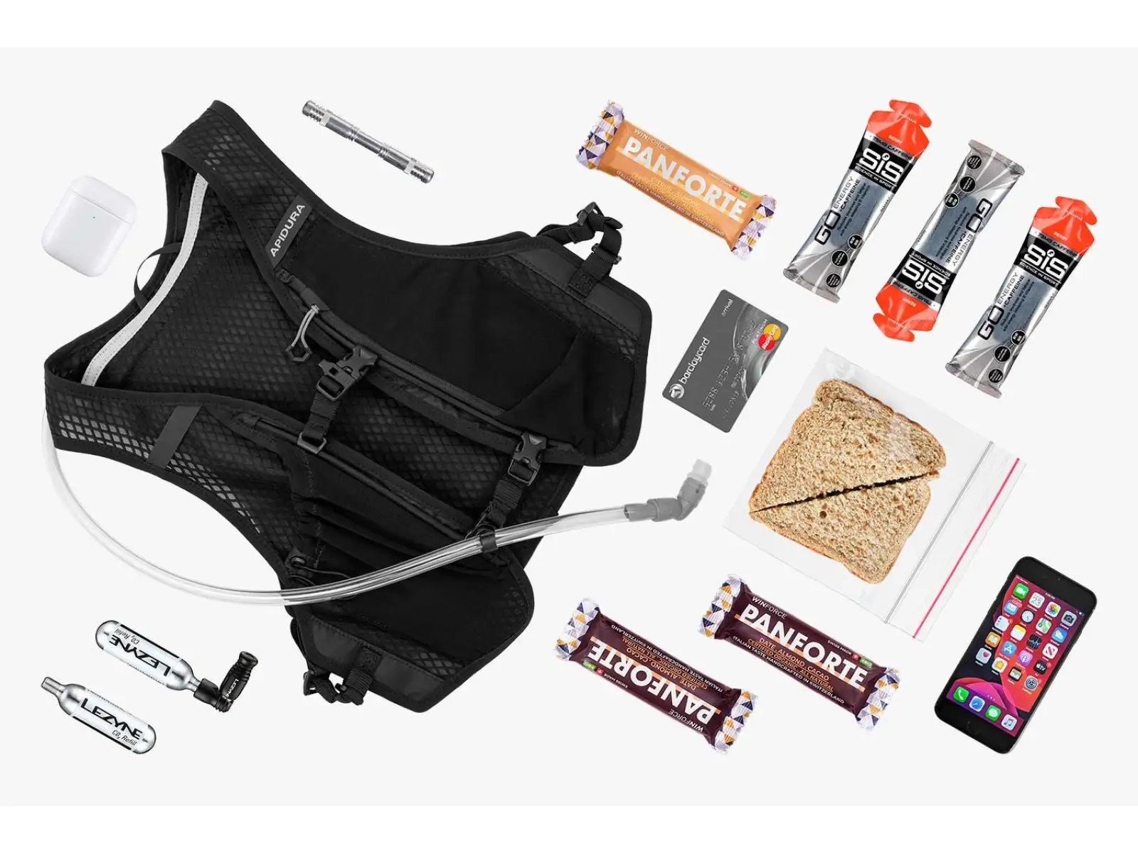 Apidura Racing Hydration cyklistická vesta 2 l čierna