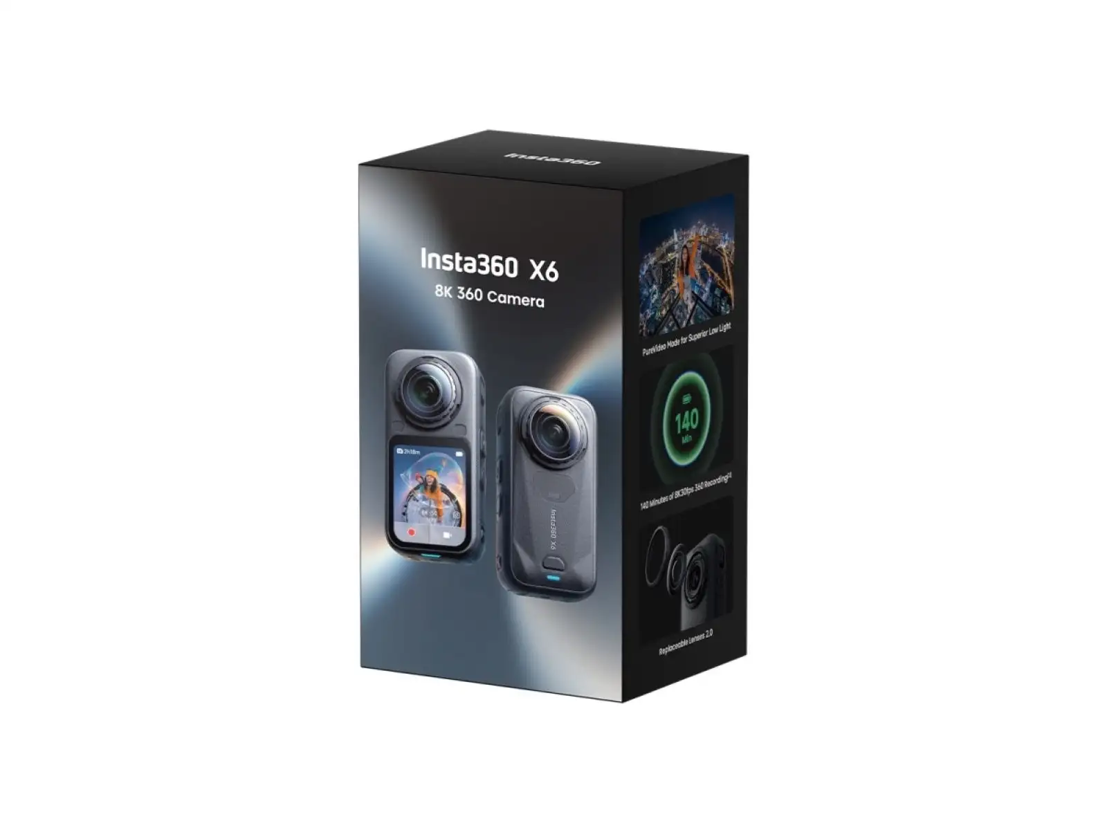 Insta360 X6 akčná kamera Essentials Bundle Black