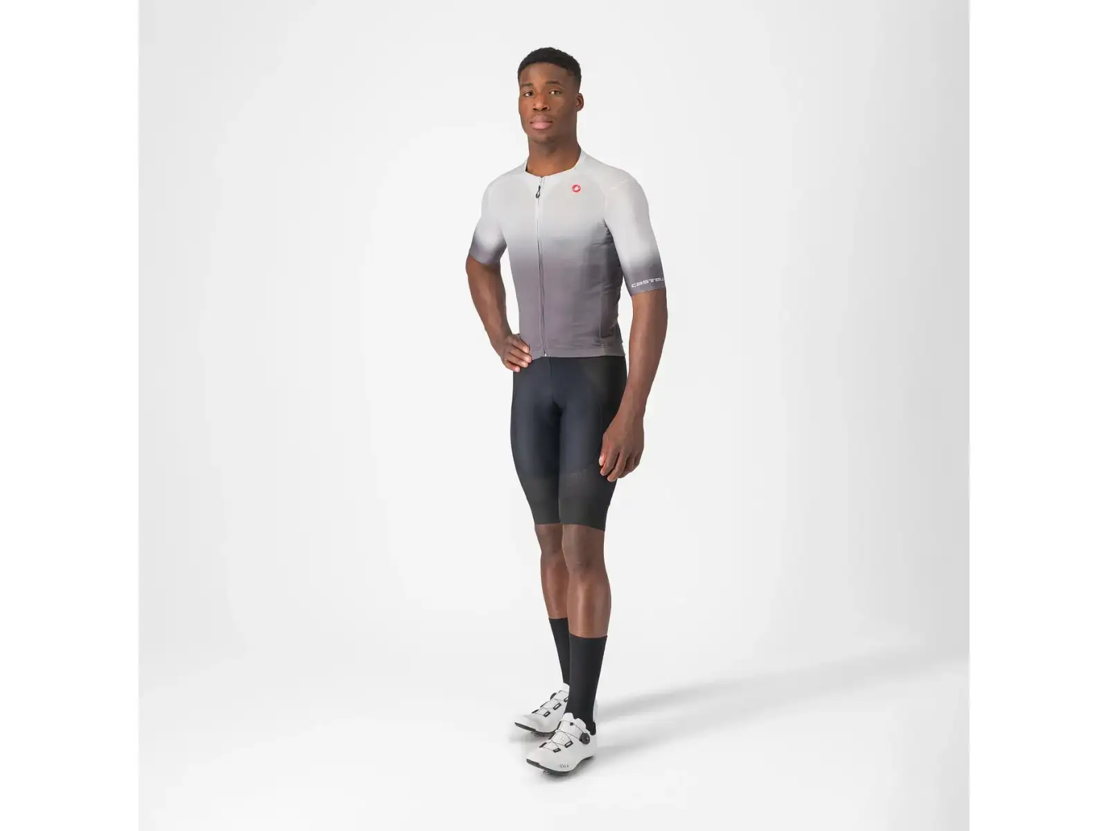 Castelli UPF pánsky dres krátky rukáv Silver Grey