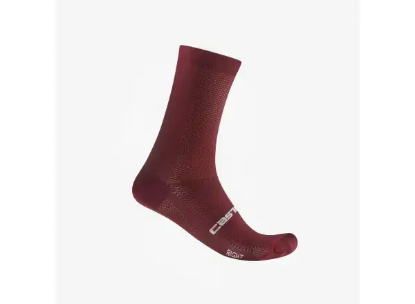 Castelli Espresso 18 ponožky Deep Bordeaux