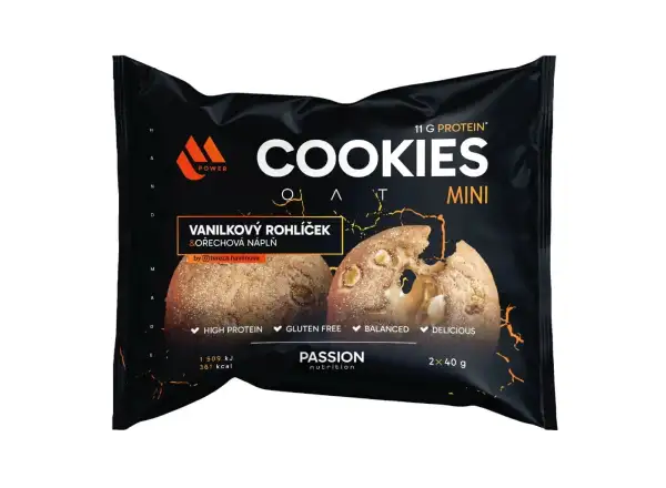 Passion MPower Cookie Gain Mini 2x40g Slaný karamel orechová náplň