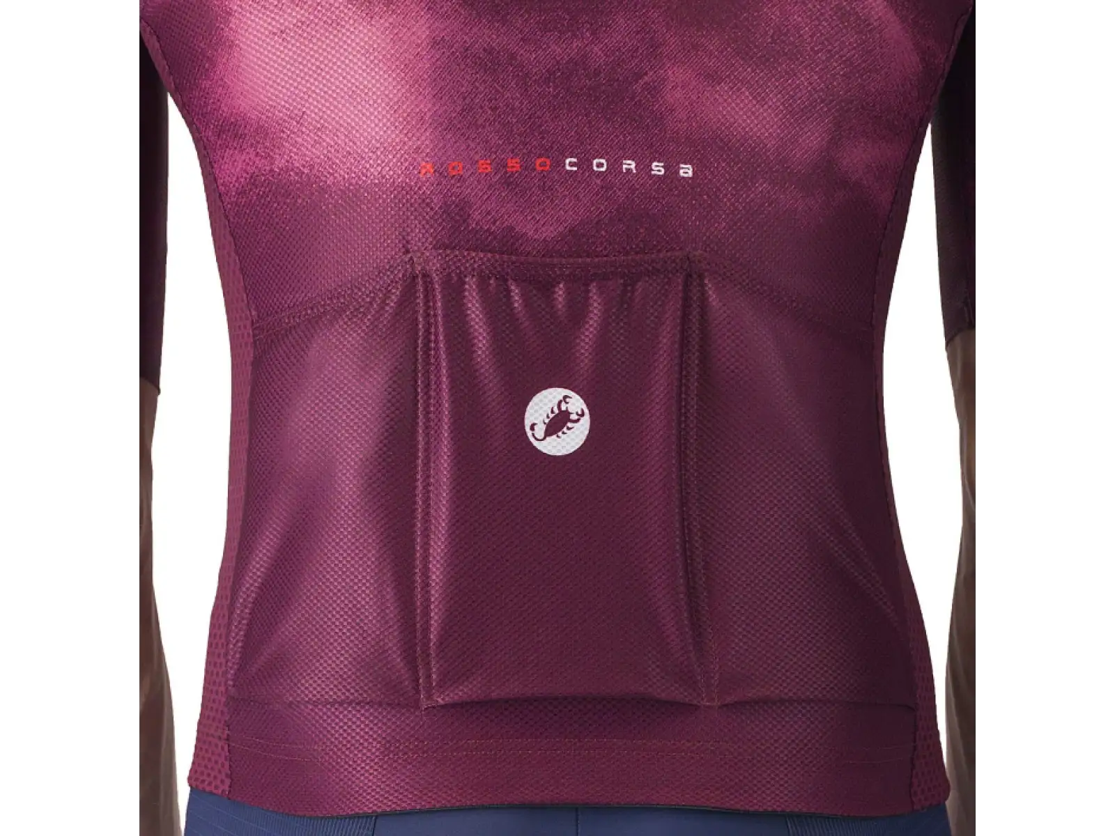 Castelli Climber's A/C pánsky dres krátky rukáv Deep Bordeaux/White