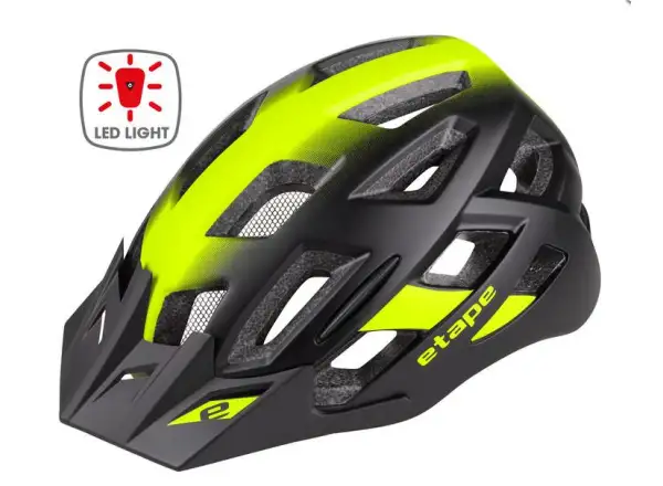 Etape Virt Light cyklistická prilba čierna/žltá fluo mat