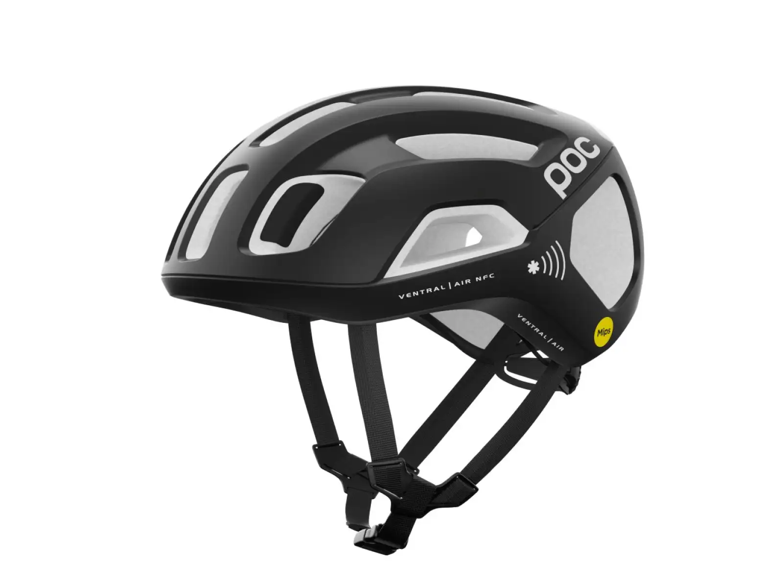 POC Ventral Air MIPS NFC prilba Uranium Black/Hydrogen White Matt