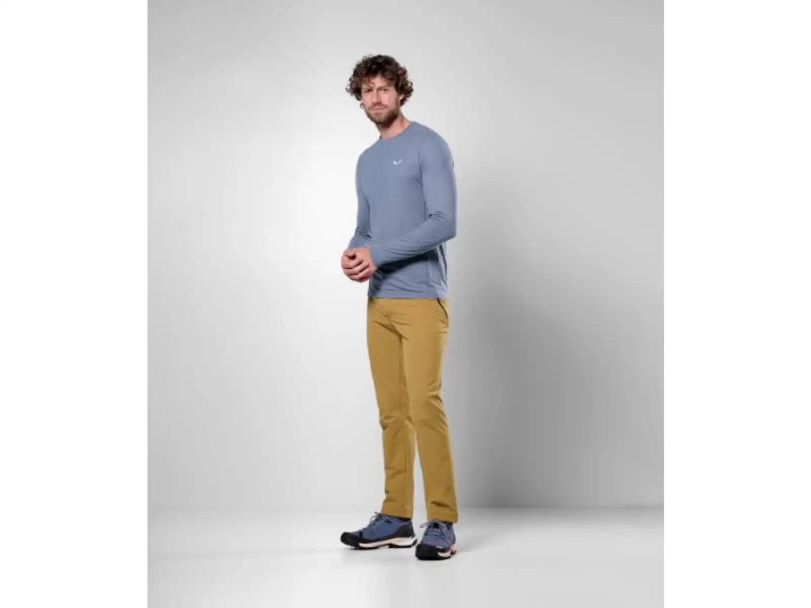 Salewa Puez Dry pánske tričko dlhý rukáv Java Blue