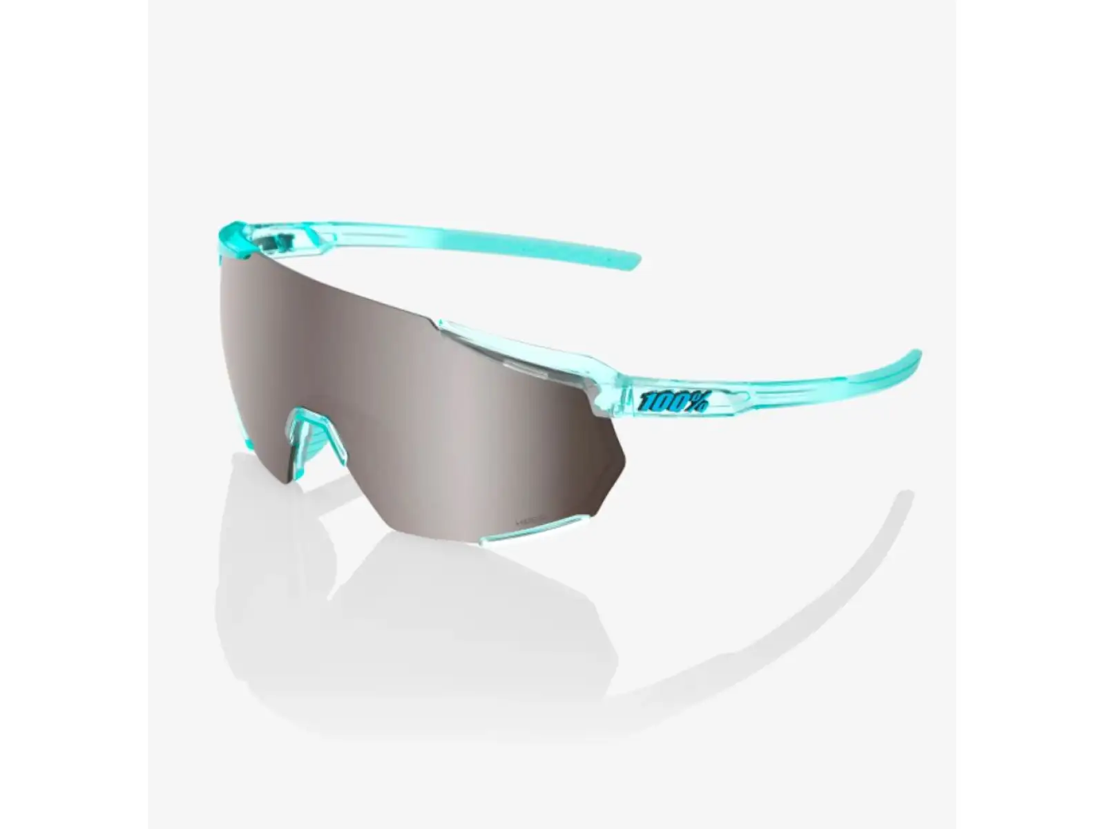 100% Racetrap 3.0 okuliare Polished Translucent Mint/HiPER Silver Mirror Lens