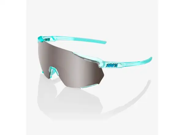 100% Racetrap 3.0 okuliare Polished Translucent Mint/HiPER Silver Mirror Lens